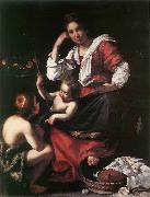Bernardo Strozzi Madonna and Child with the Young St John china oil painting artist